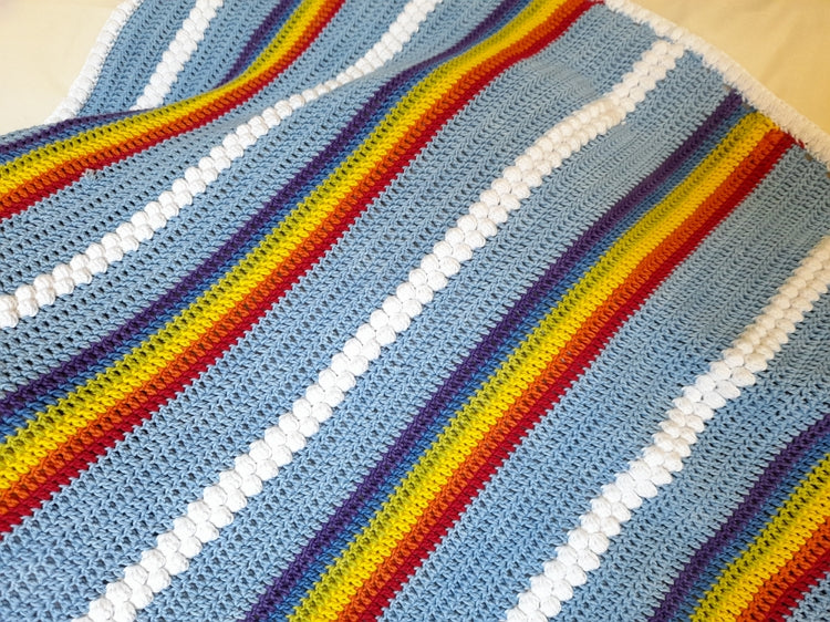 Rainbow Baby Blanket Pattern Link