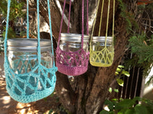 Load image into Gallery viewer, Plant/Tea Light Hanger crochet KIT
