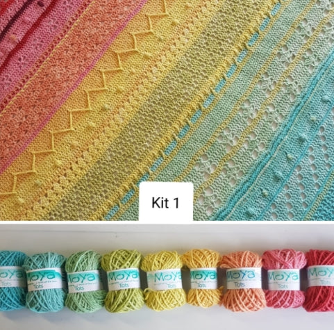 Kaleidoscope Blanket KIT (crochet)